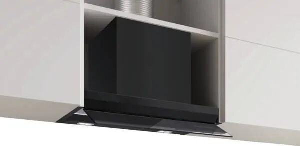 Bosch DBB67DP60 ocak bacası Gömme Siyah 556 m³/Saat Davlumbaz ve Aspiratö