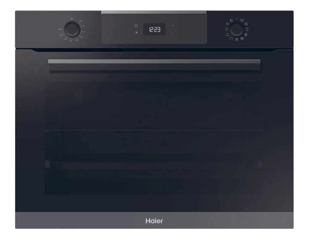 Haier HW075SM6E3B 90 l 3400 W Siyah, Paslanmaz çelik Fırın