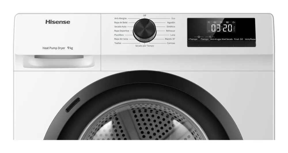 Hisense DHQE900UWDC 9 kg Isı Pompalı Kurutma Makinesi Thumbnail 3