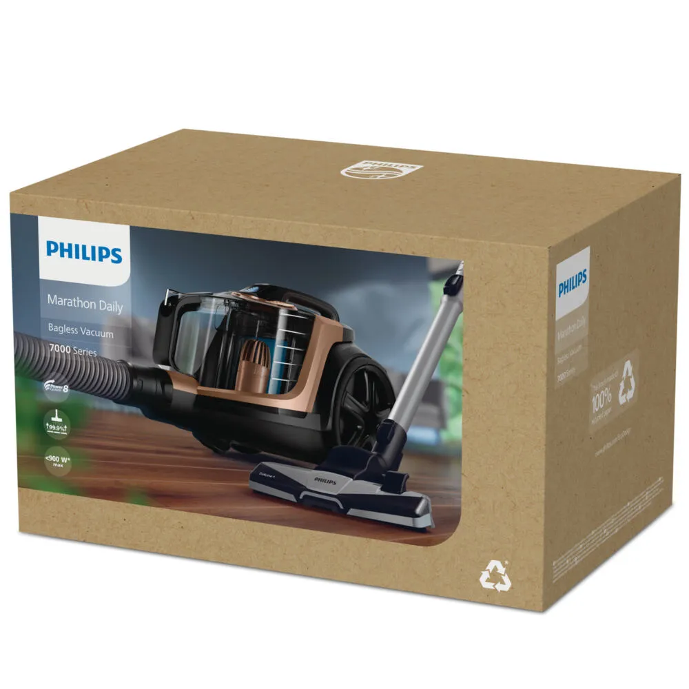 Philips Marathon Daily XB7151/07 Torbasız elektrikli süpürge 900 W 2 L HEPA Filtreli Thumbnail 12