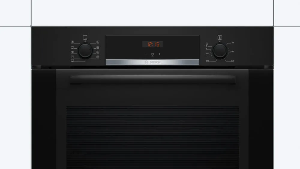 Bosch Serie 4 HBA3340B0 fırın 71 l Siyah Thumbnail 1