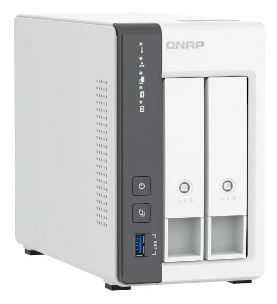 QNAP TS-216G NAS Dikey (Tower) Cortex-A55 4 GB 8 TB HDD Beyaz Thumbnail 3