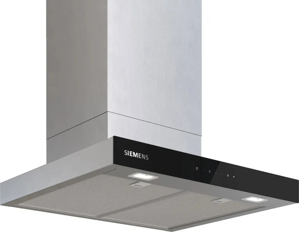 Siemens iQ500 LC67BDN30 ocak bacası Duvara monteli Siyah, Paslanmaz çelik 699 m³/Saat Davlumbaz ve Aspiratö