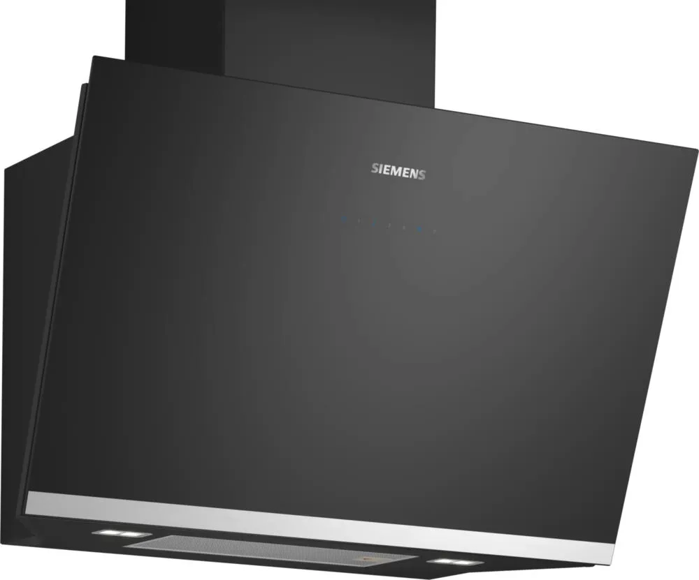 Siemens iQ500 LC81KAN60 ocak bacası Duvara monteli Siyah, Paslanmaz çelik 432 m³/Saat Davlumbaz ve Aspiratö