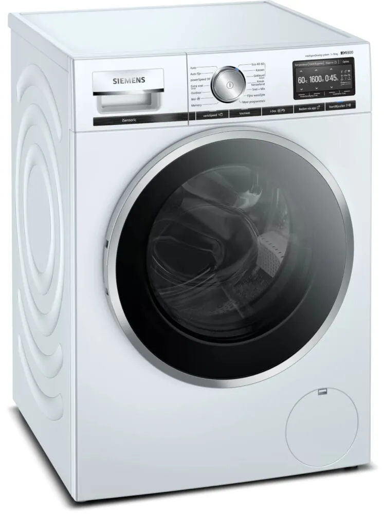 Siemens iQ800 WM6HXE70NL çamaşır makinesi Önden yüklemeli 10 kg 1600 RPM Beyaz Çamaşır Makineleri