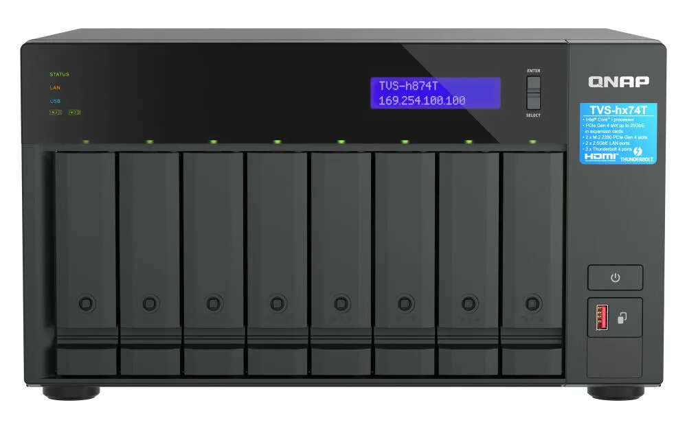 QNAP TVS-h874T-I9-64G/64TB-IW Thumbnail 4