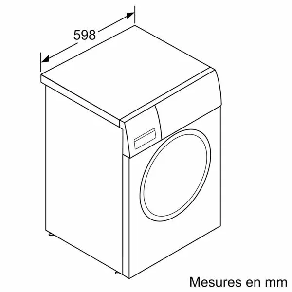 Bosch Serie 2 WGE02205FR çamaşır makinesi Önden yüklemeli 7 kg 1200 RPM Beyaz Thumbnail 5