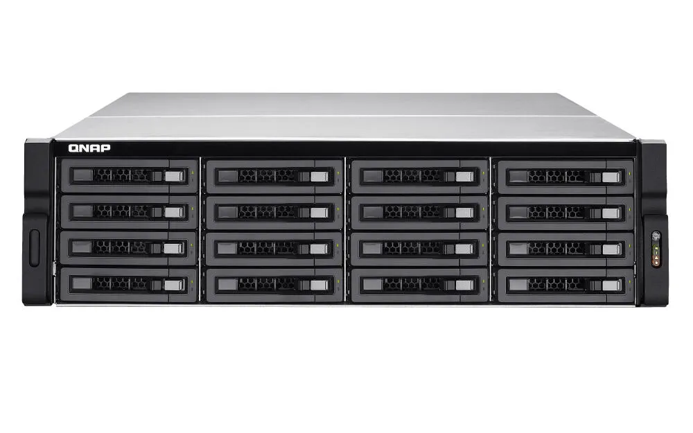 QNAP TS-EC1680U-RP NAS Yatay (3U) Intel® Xeon® E3 V3 İşlemci Ailesi E3-1200V3 4 GB DDR3 96 TB HDD QNAP QTS Alüminyum, Siyah