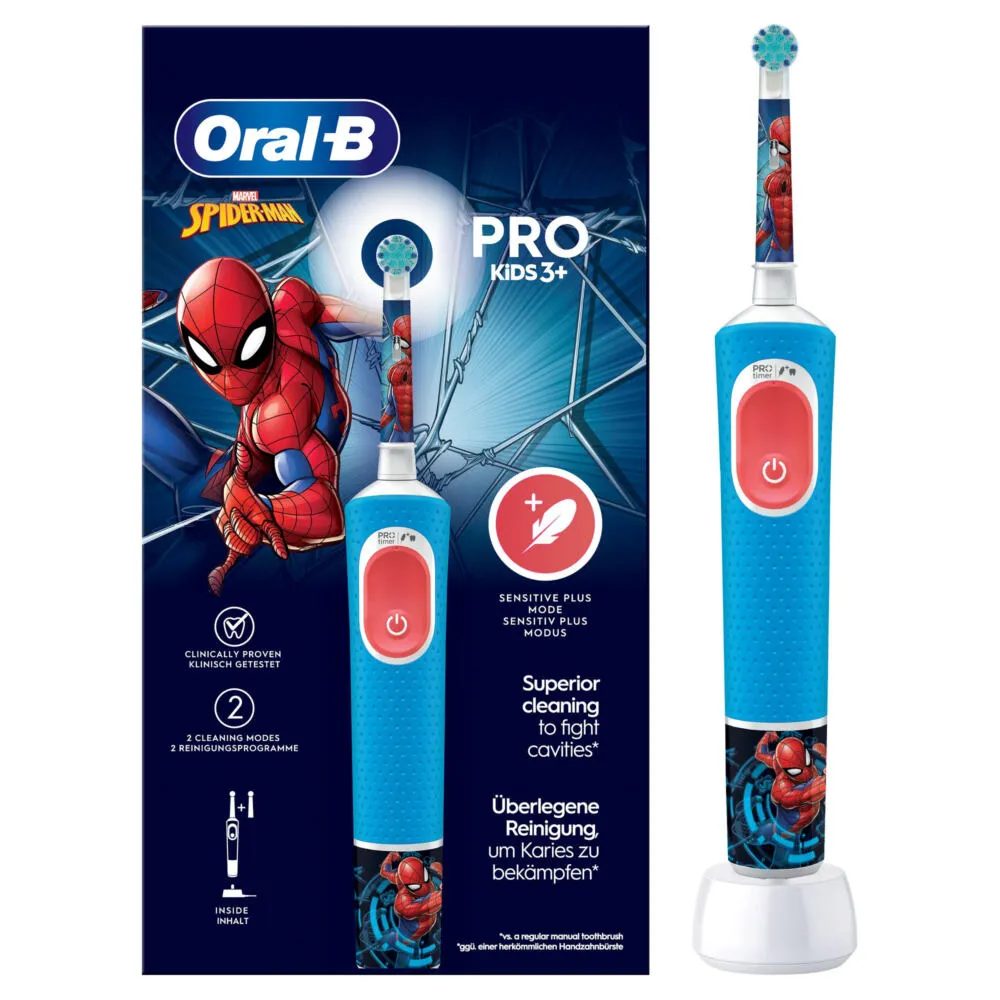 Oral-B Pro Kids Çocuk Titreşimli diş fırçası Mavi, Beyaz Şarjlı Diş Fırçaları