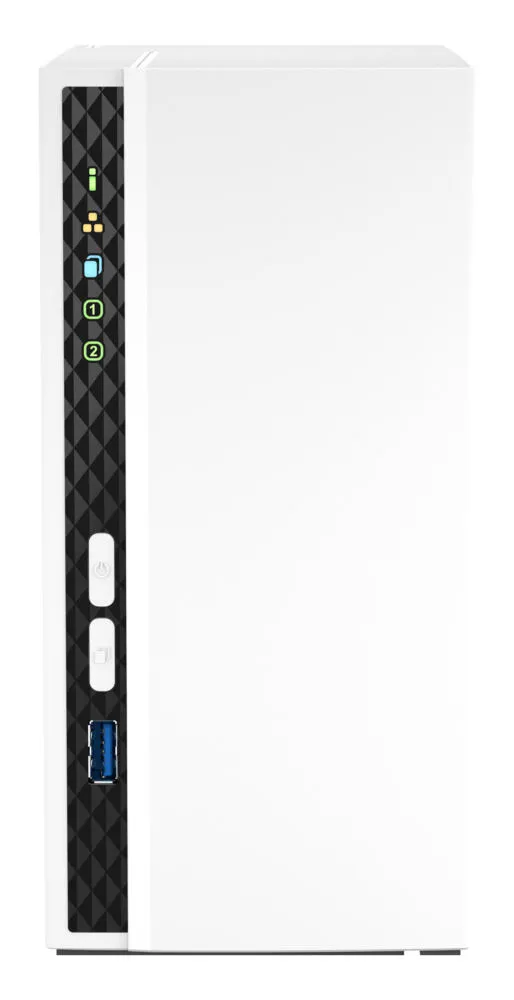 QNAP TS-233 NAS Dikey (Tower) Cortex-A55 2 GB 8 TB HDD QNAP QTS Beyaz