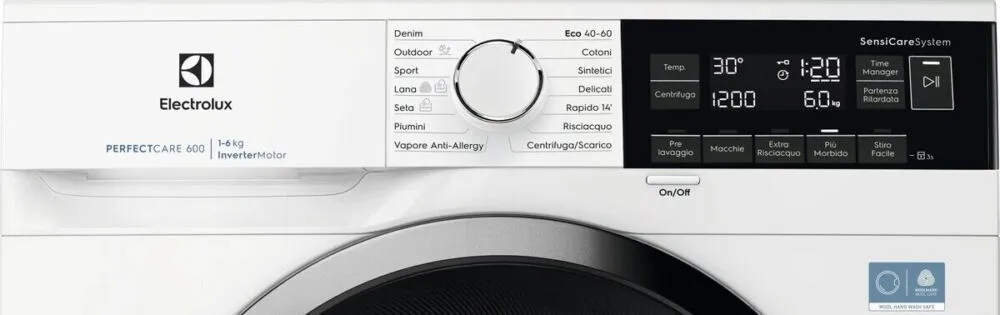 Electrolux EW6S326A çamaşır makinesi Önden yüklemeli 6 kg 1200 RPM Beyaz Thumbnail 5