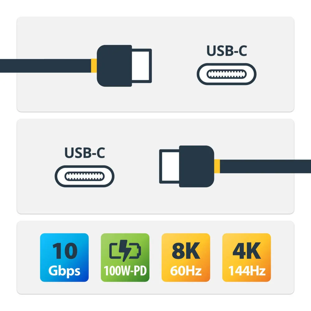 StarTech.com RUSB31CC1MBR USB C to USB C USB Kablosu Thumbnail 2