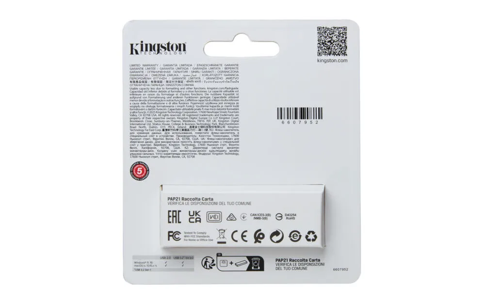 Kingston Technology DataTraveler Exodia S DTXS/64GB 64 GB USB 3.2 Flash Bellek Thumbnail 5
