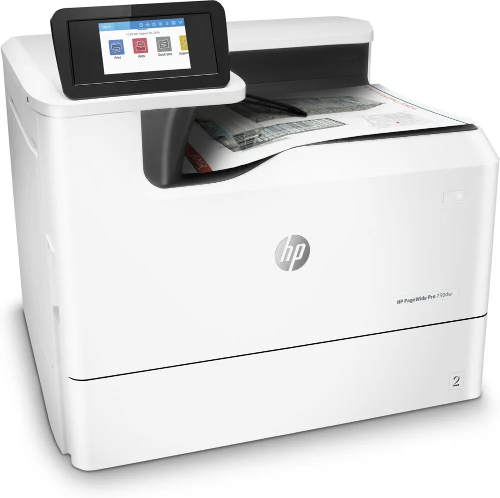 HP PageWide Pro 750dw inkjet yazıcı Renk 2400 x 1200 DPI A3 Wi-Fi Thumbnail 1