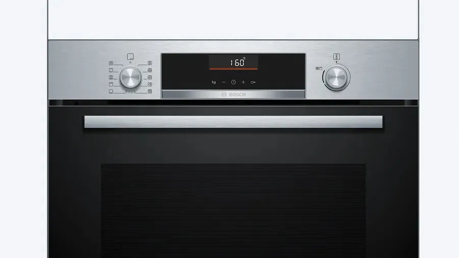 Bosch Serie 6 HBG536ES4 fırın 71 l 3400 W Siyah, Gümüş Thumbnail 1