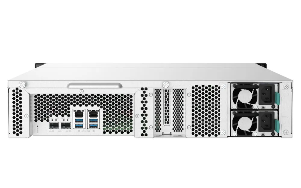 QNAP TS-832PXU-RP-4G-UK depolama sunucusu NAS Yatay (2U) Annapurna Labs AL324 4 GB DDR4 0 TB QNAP Turbo System Siyah Thumbnail 5