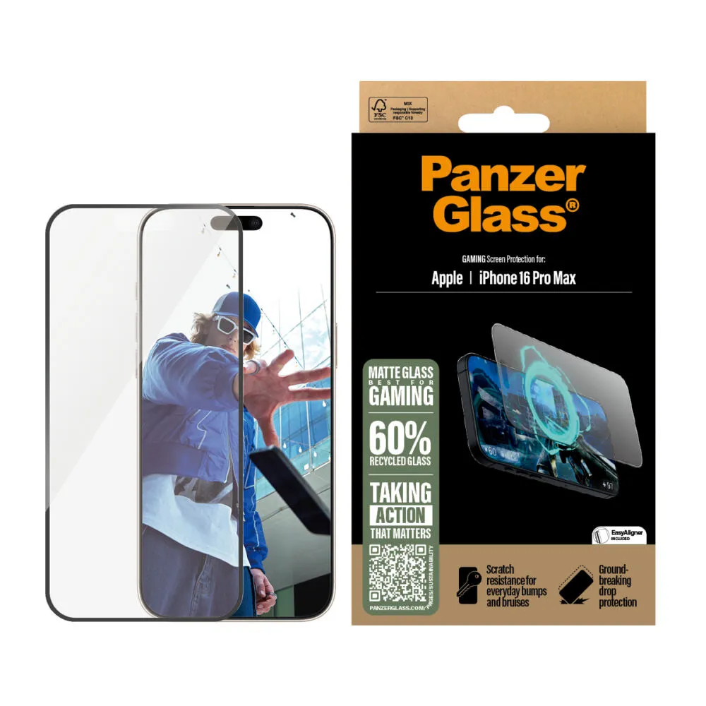 PanzerGlass® Gaming Screen Protector iPhone 16 Pro Max | Ultra-Wide Fit 2860 Thumbnail 1