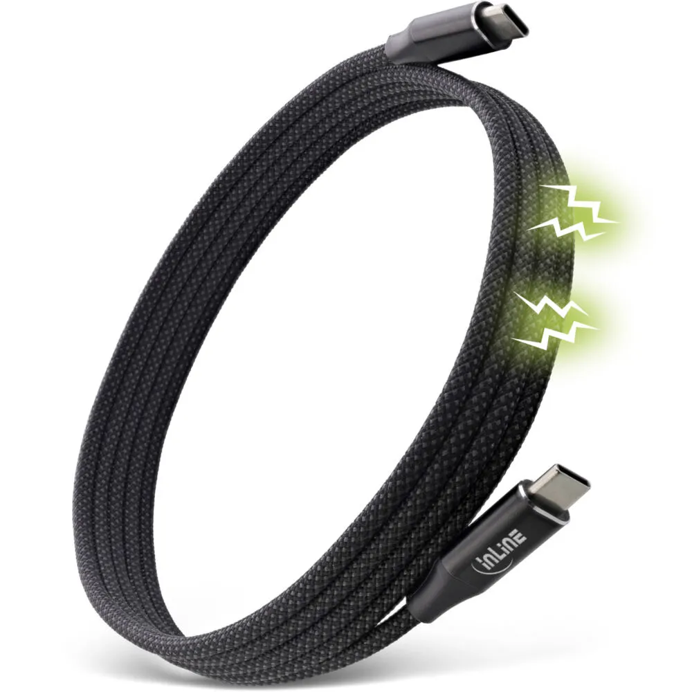 InLine 35882 USB C to USB C (2 m) USB Kablosu Thumbnail 1