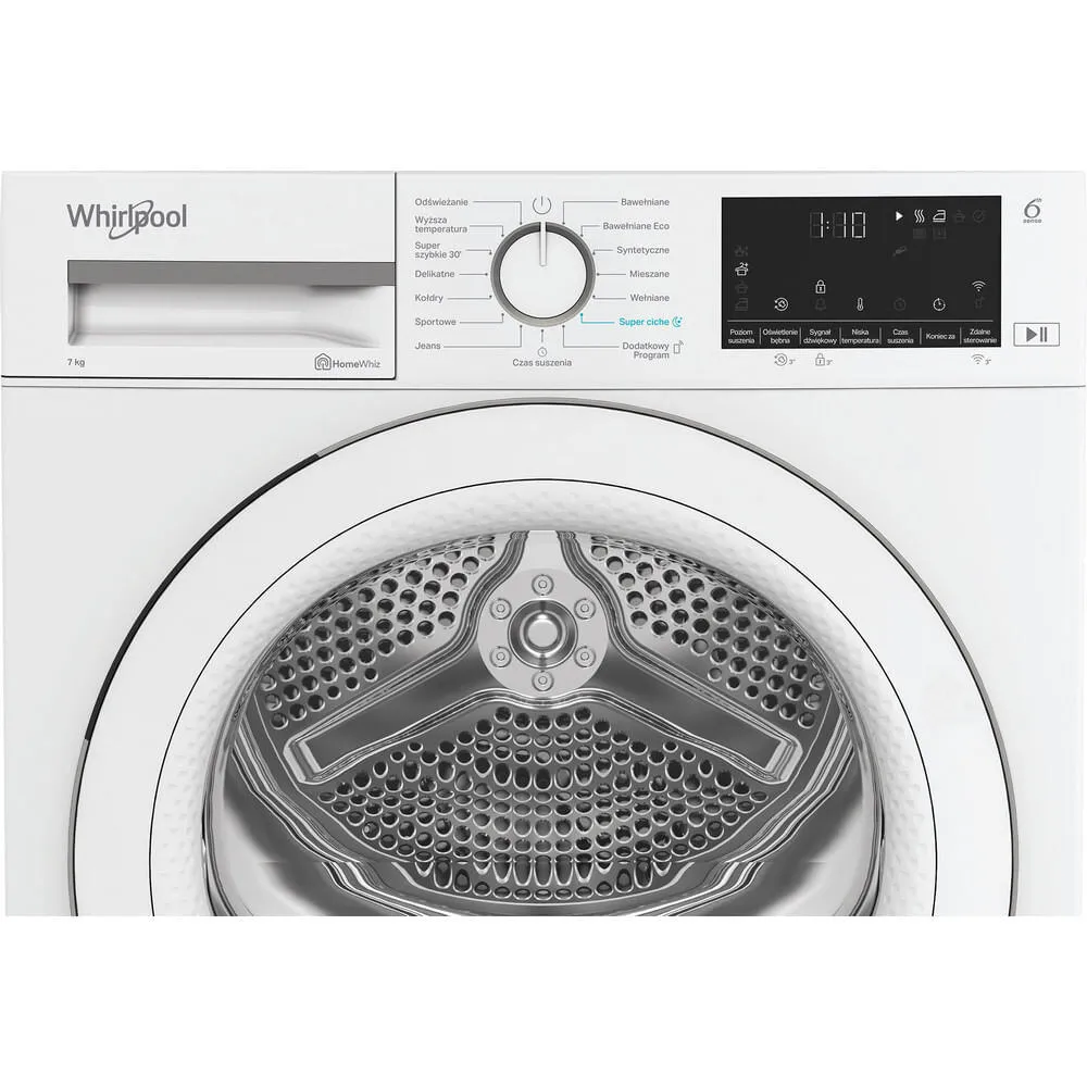 Whirlpool C WSD 74M WWS PL kurutucu Solo Önden yüklemeli 7 kg Beyaz Thumbnail 4