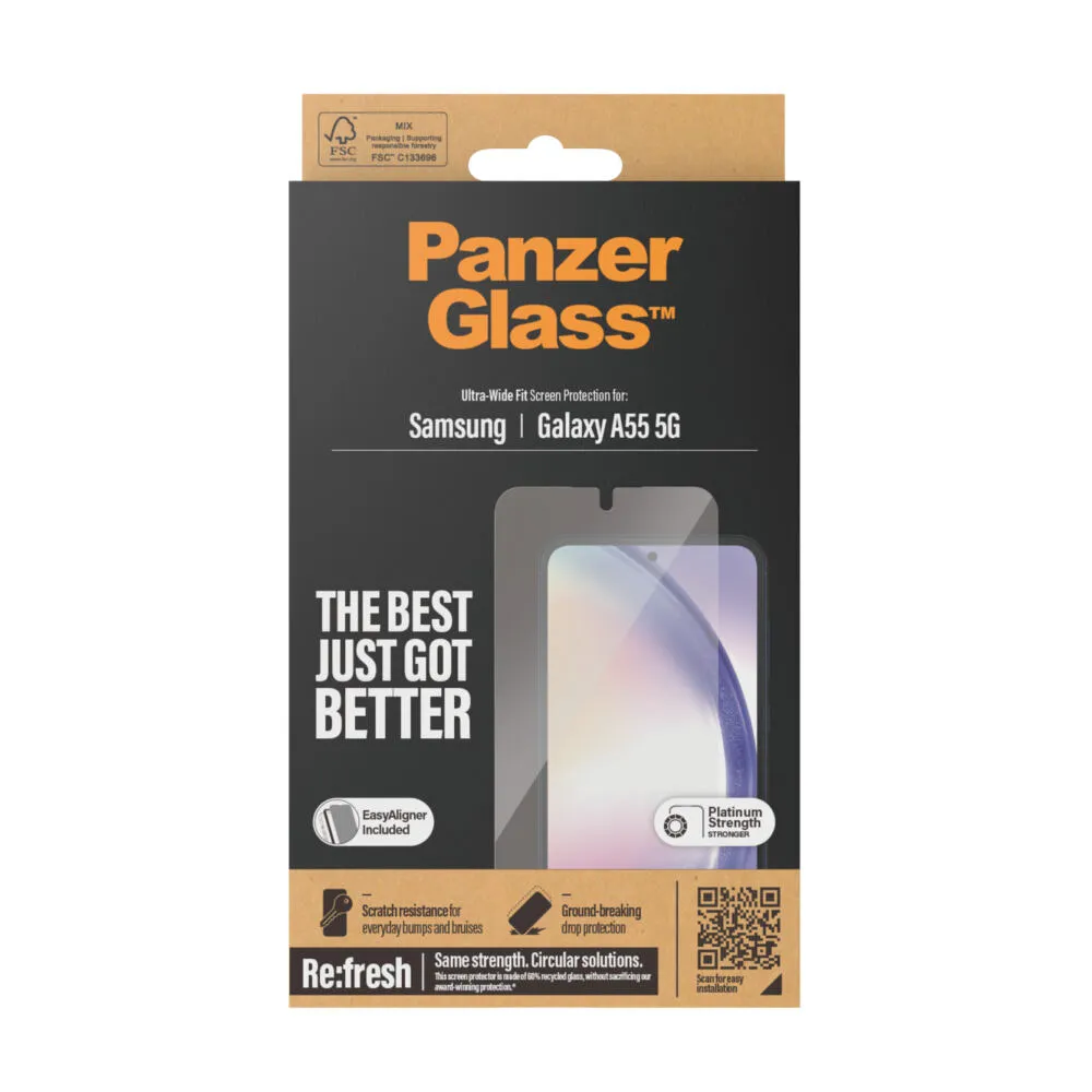 PanzerGlass® Screen Protector Samsung Galaxy A55 5G | Ultra-Wide Fit w. EasyAligner 7358 Thumbnail 4