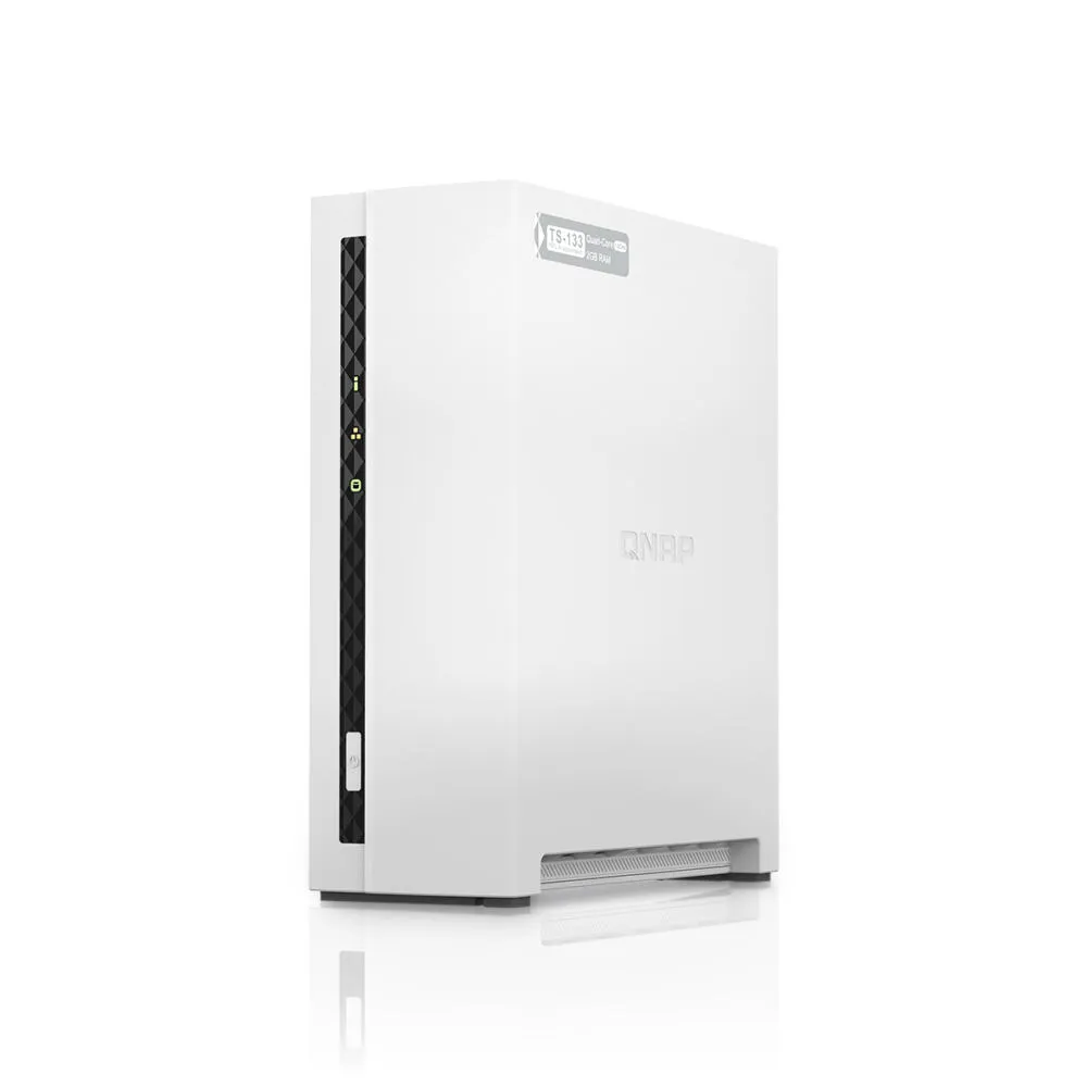 QNAP TS-133 NAS Dikey (Tower) Cortex-A55 2 GB 12 TB HDD QNAP Turbo System Beyaz Thumbnail 1