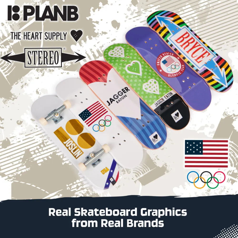 Spin Master Tech Deck Team USA SK8 Pack 6070250 Parmak kaykayı seti Aktif/Beceri Oyunları & Oyuncakları Thumbnail 3