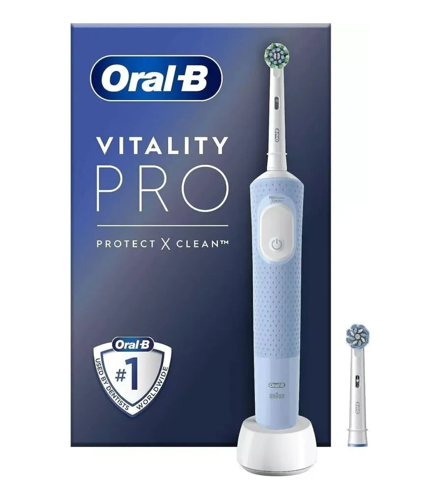 Oral-B Vitality Pro Yetişkin Döner-titreşimli diş fırçası Mavi Şarjlı Diş Fırçaları