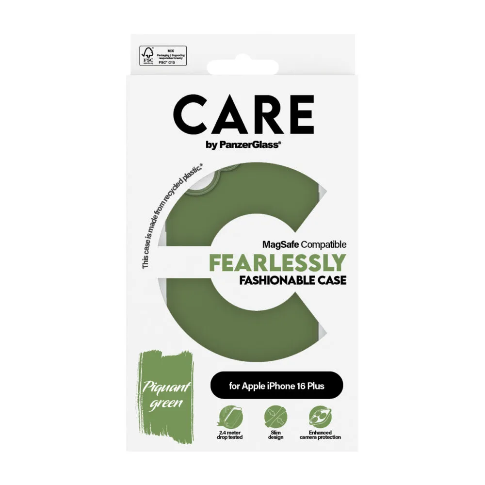 PanzerGlass CARE™ by PanzerGlass® Case Green w. MagSafe iPhone 16 Plus 1387 Thumbnail 4