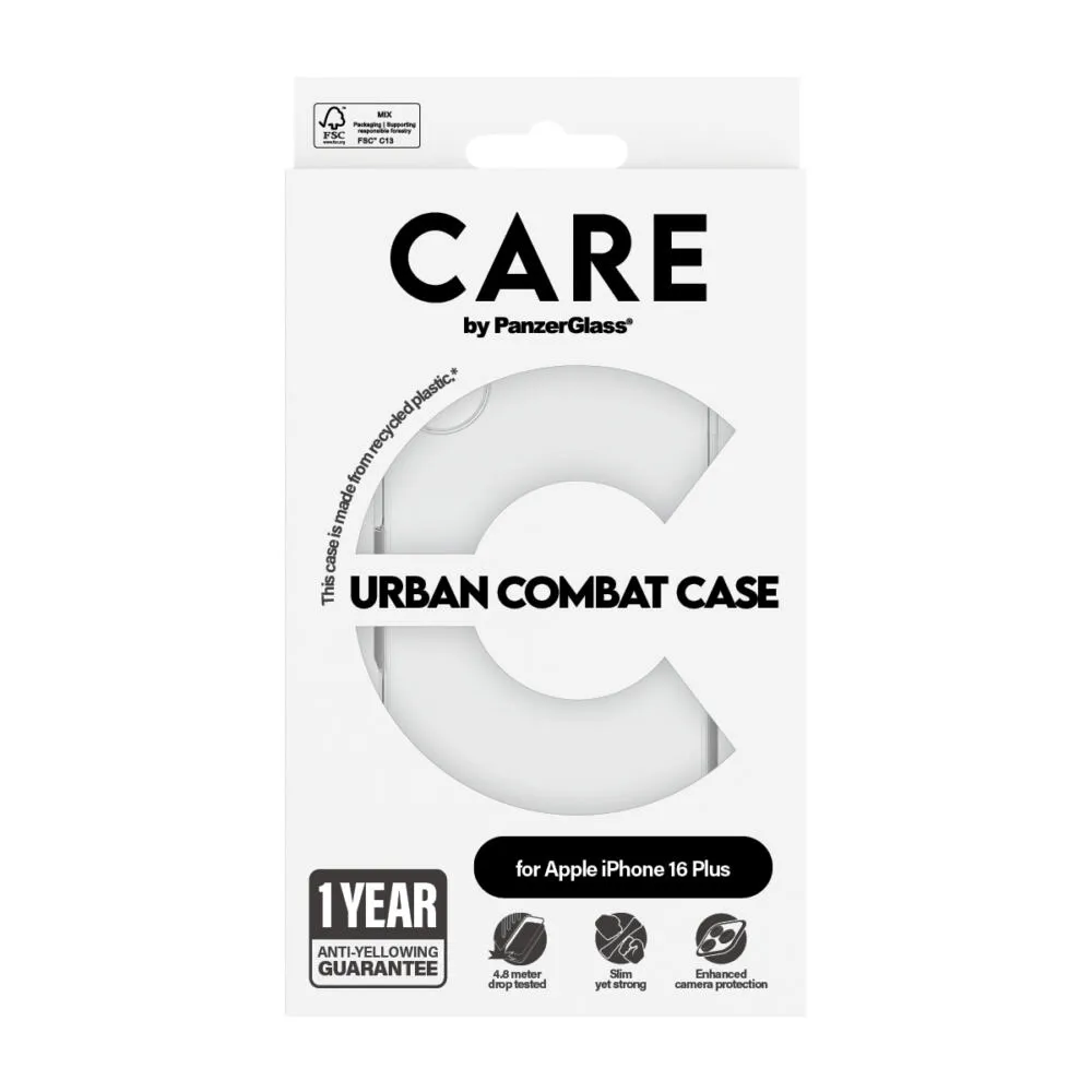 PanzerGlass CARE™ by PanzerGlass® Urban Combat Case Transparent iPhone 16 Plus 1355 Thumbnail 4