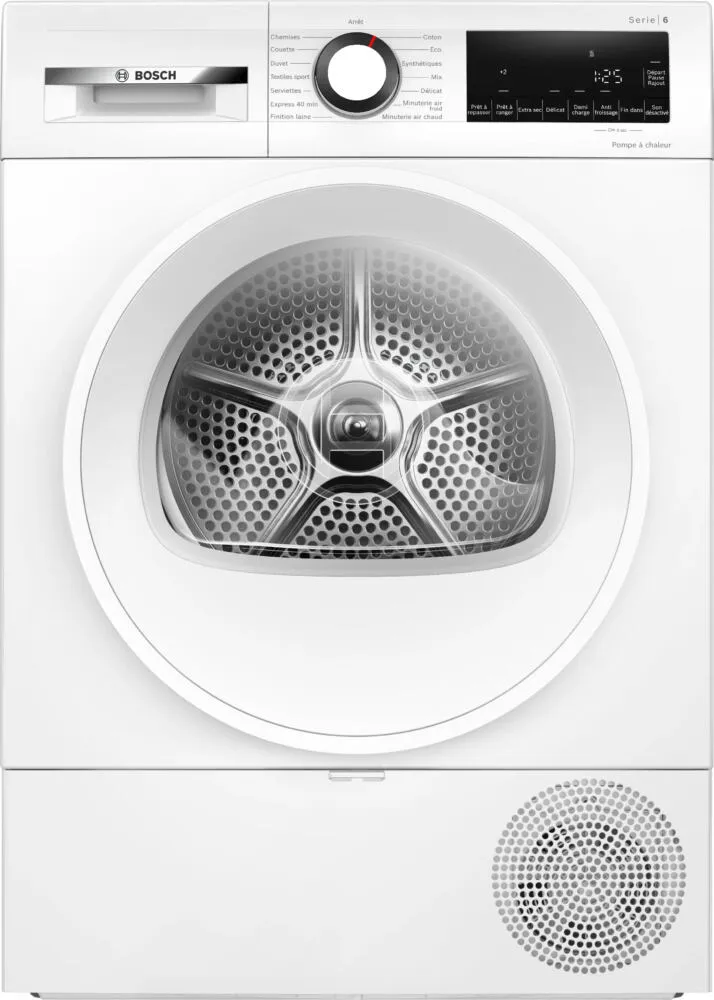 Bosch Serie 6 WQG1420DFR kurutucu Solo Önden yüklemeli 9 kg Beyaz Kurutma Makinesi
