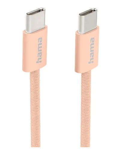 Hama Fabric 00201727 USB C to USB C (1 m) USB Kablosu Thumbnail 1