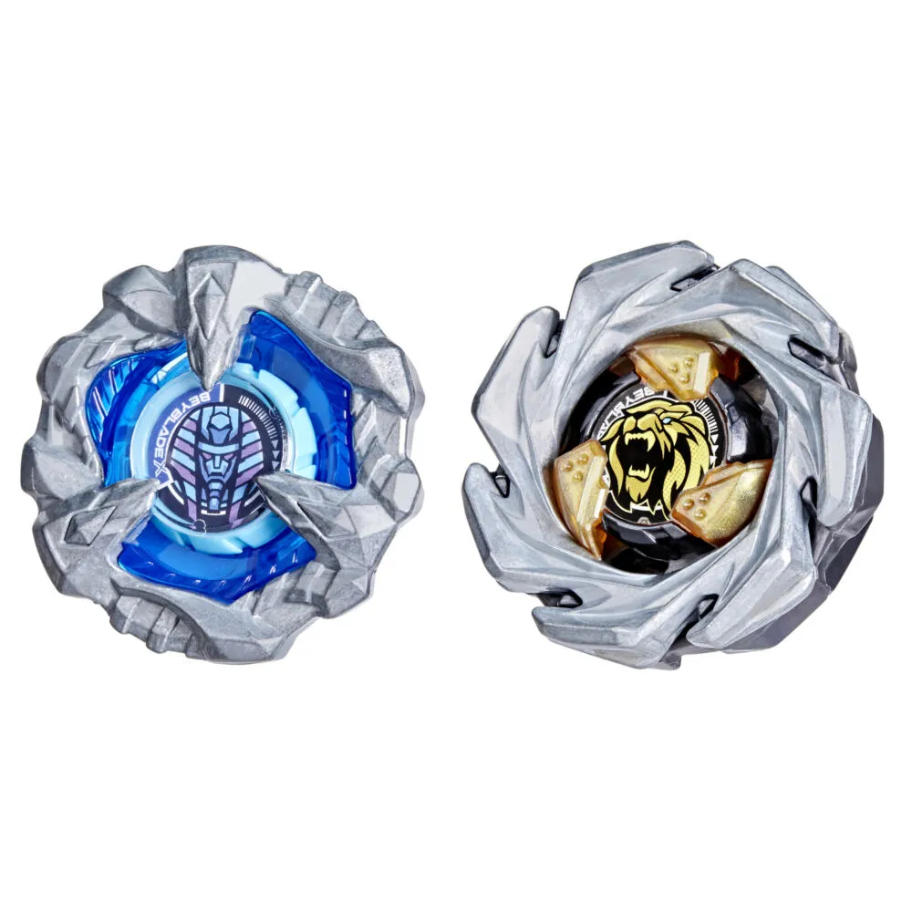 Beyblade X Cowl Sphinx 1-80GF ve Crest Leon 7-60GN İkili Paket Seti Aktif ve Beceri Oyuncakları