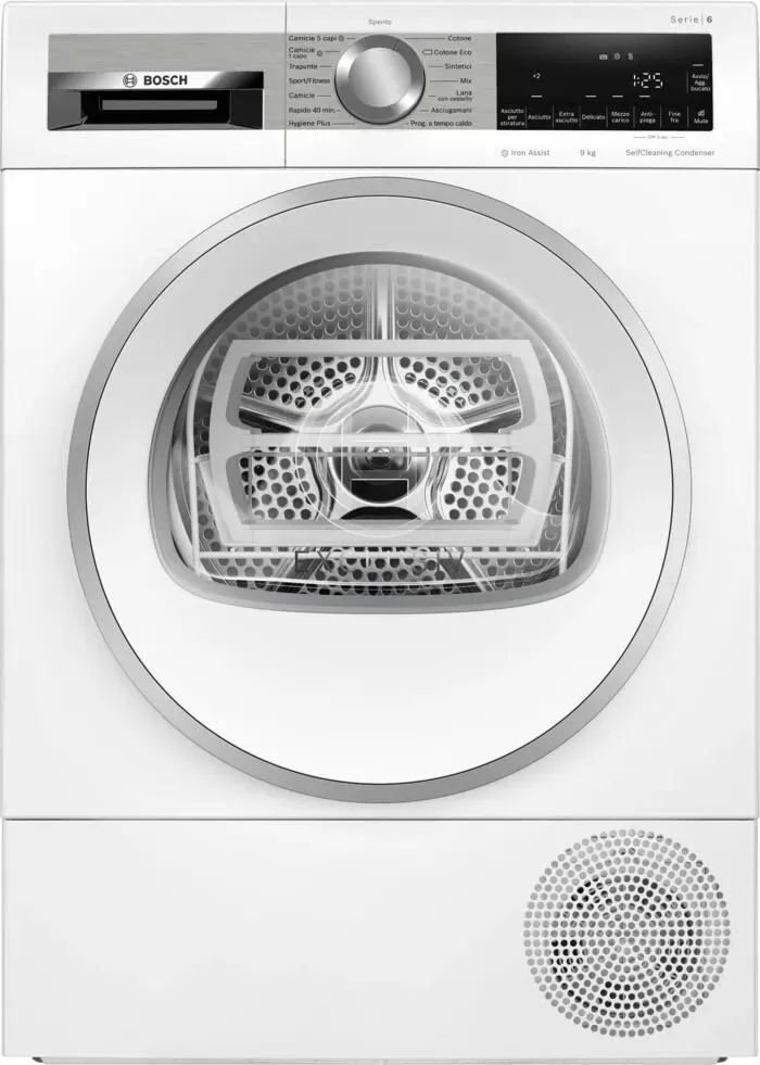 Bosch WQG245AEIT kurutucu Solo Önden yüklemeli 9 kg Beyaz Kurutma Makinesi