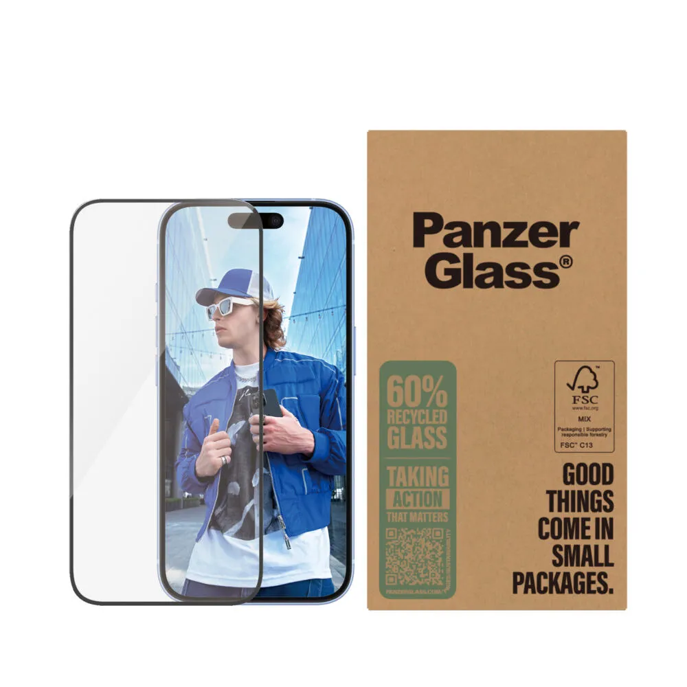 PanzerGlass® Screen Protector iPhone 16 | 15 | Ultra-Wide Fit | Bulk BULK2861 Thumbnail 2