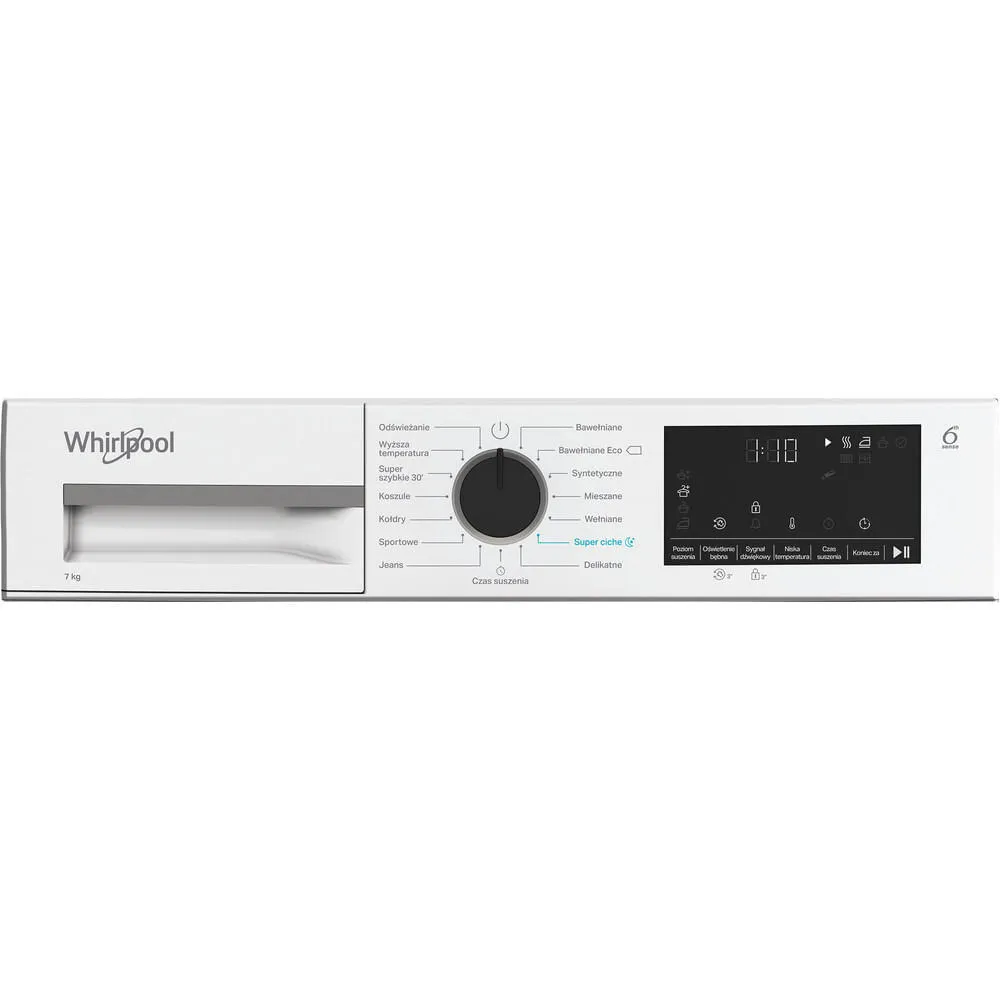Whirlpool C WSD 74M WBS PL kurutucu Solo Önden yüklemeli 7 kg Beyaz Thumbnail 5