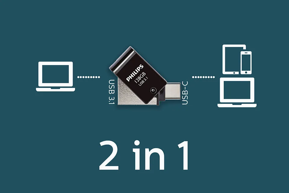 Philips FM12DC152B/00 128 GB USB 3.2 Flash Bellek Thumbnail 11