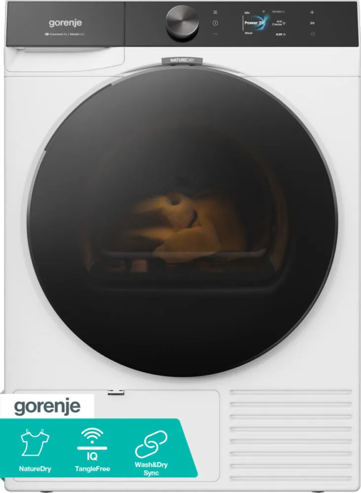 Gorenje DG89BP kurutucu Solo Önden yüklemeli 9 kg Beyaz Kurutma Makinesi