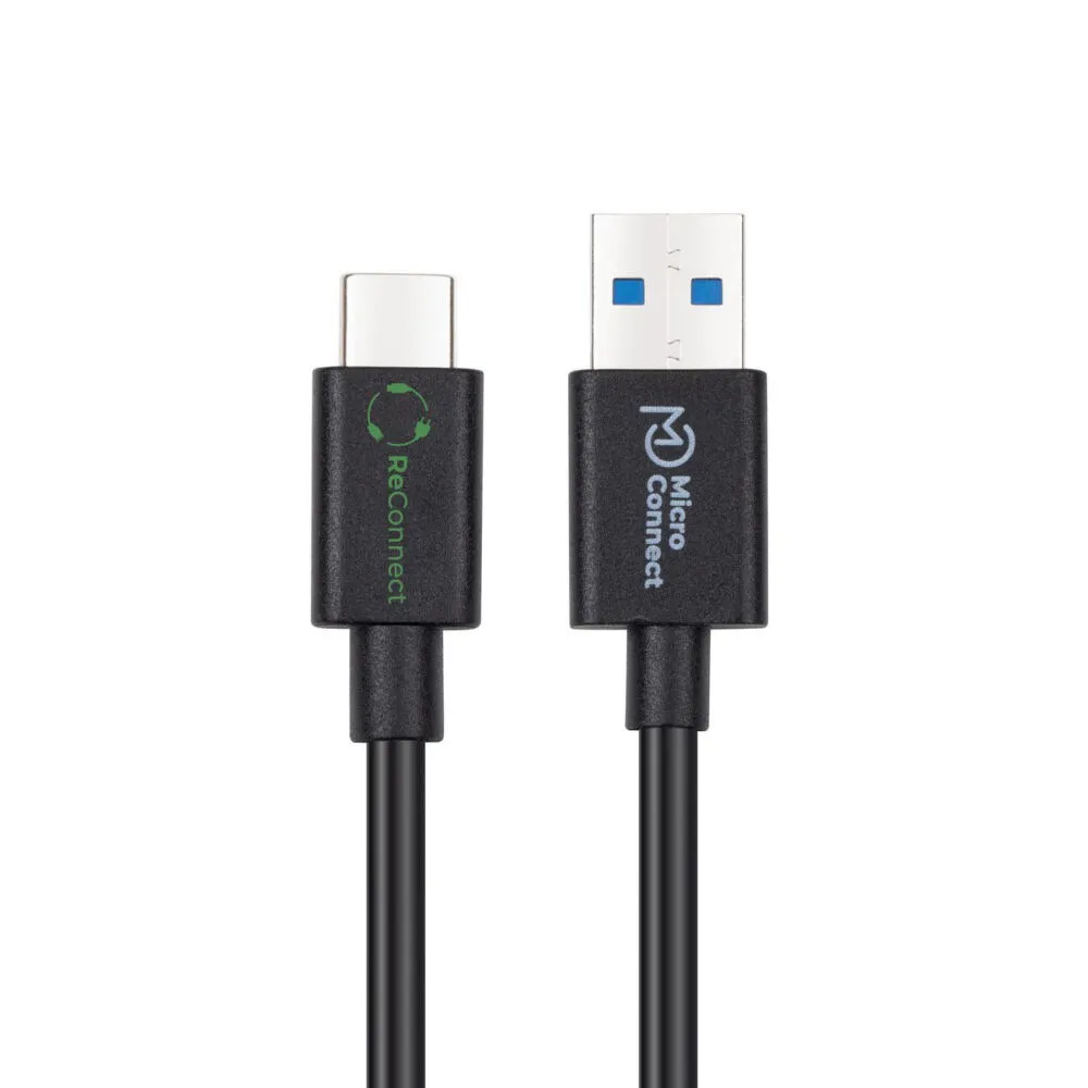 Microconnect ECO-USB3.1CA2 USB C to USB A (2 m) USB Kablosu Thumbnail 1