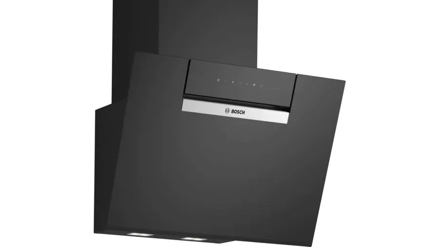 Bosch DWK67FN60B ocak bacası Duvara monteli Siyah 431 m³/Saat Davlumbaz ve Aspiratö