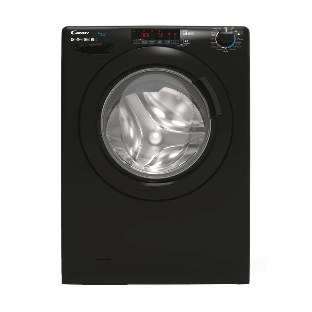 Candy Smart CS149TMBBE-47 çamaşır makinesi Önden yüklemeli 9 kg 1400 RPM Siyah Çamaşır Makineleri
