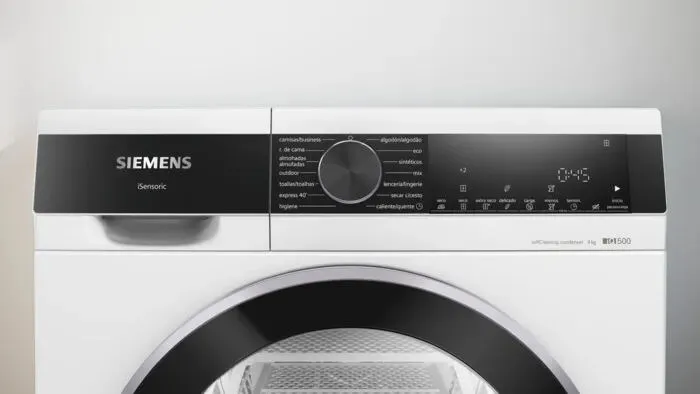Siemens iQ500 WQ45G2D1ES kurutucu Solo Önden yüklemeli 9 kg Beyaz Thumbnail 1