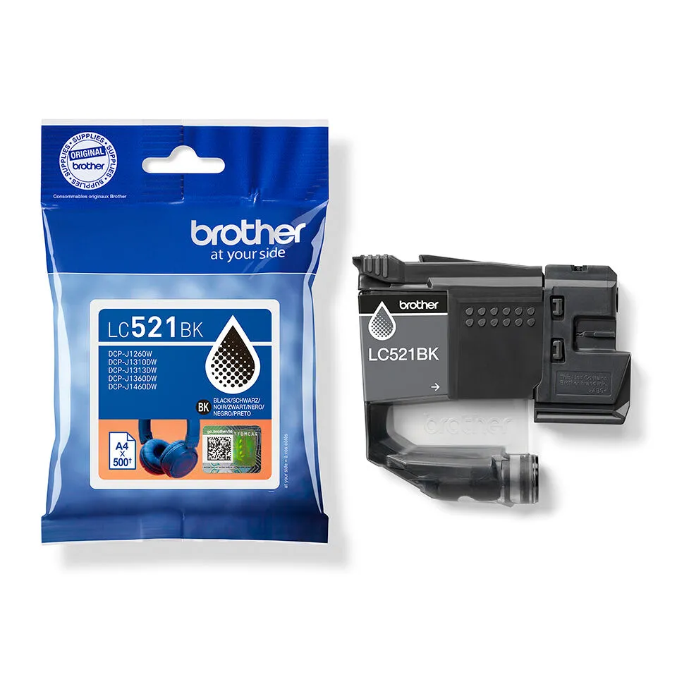 Brother LC521BK Mürekkep Kartuşu Thumbnail 5