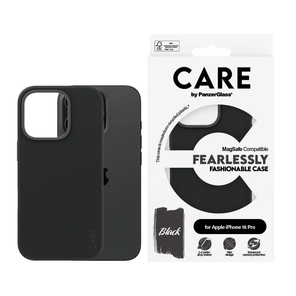 PanzerGlass CARE™ by PanzerGlass® Case Black w. MagSafe iPhone 16 Pro 1378 Thumbnail 1