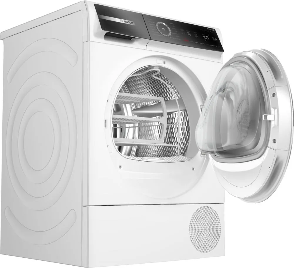 Bosch Serie 8 WQB246D0II kurutucu Solo Önden yüklemeli 9 kg Beyaz Thumbnail 2
