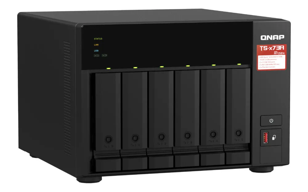 QNAP TS-673A-8G 8 GB TS-673A-8G/18TB-RED Thumbnail 1