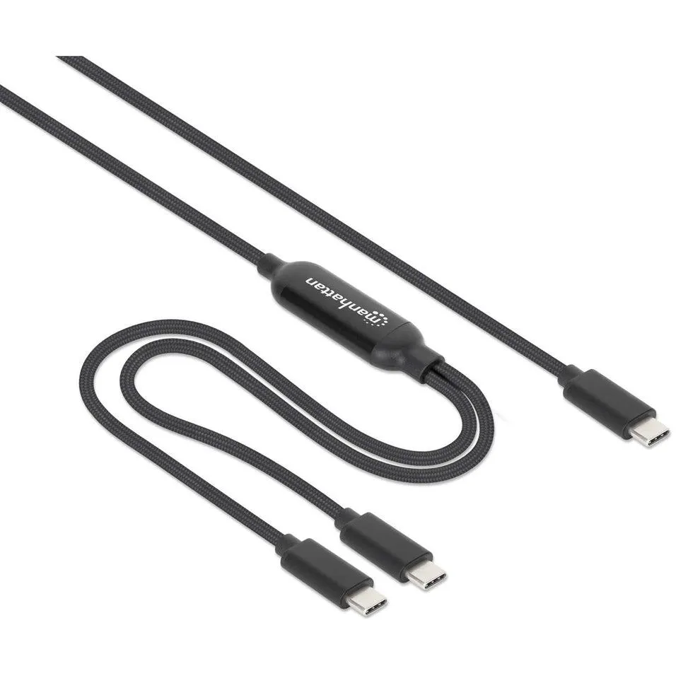Manhattan 355810 USB C to 2 x USB C (2 m) USB Kablosu Thumbnail 4