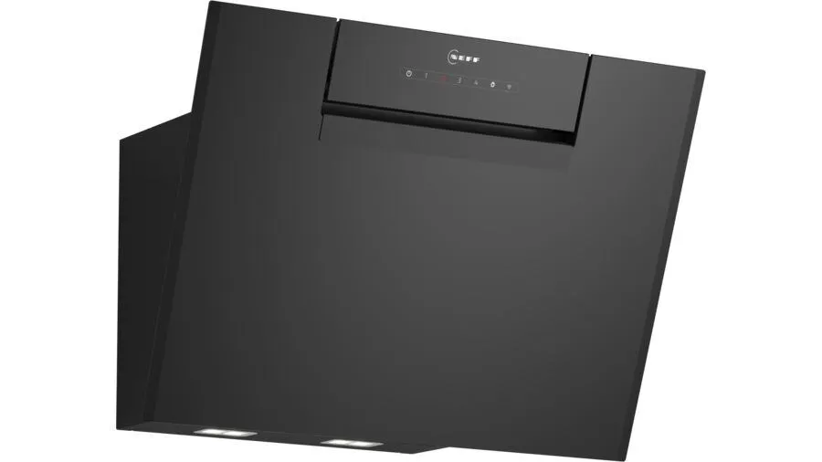 Neff D65JFN1S0 ocak bacası Duvara monteli Siyah 687 m³/Saat Davlumbaz ve Aspiratö