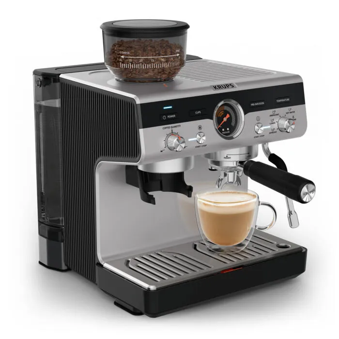Krups Precision+ XP804T10 Yarı Otomatik 2 Fincan Espresso Makinesi Thumbnail 3