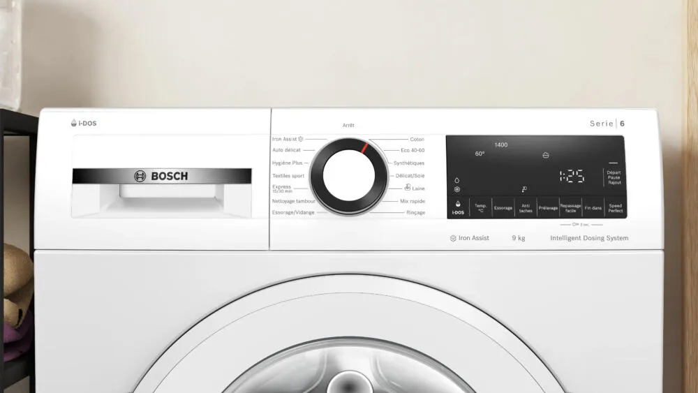 Bosch Serie 6 WGG244F1FR çamaşır makinesi Önden yüklemeli 9 kg 1351 RPM Beyaz Çamaşır Makineleri