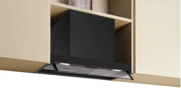 Neff D65XCC2S0 ocak bacası Alttan-gömme Siyah 582 m³/Saat Davlumbaz ve Aspiratö